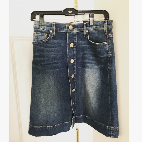 MCGUIRE BUTTON DOWN DENIM SKIRT - Picture 2 of 5